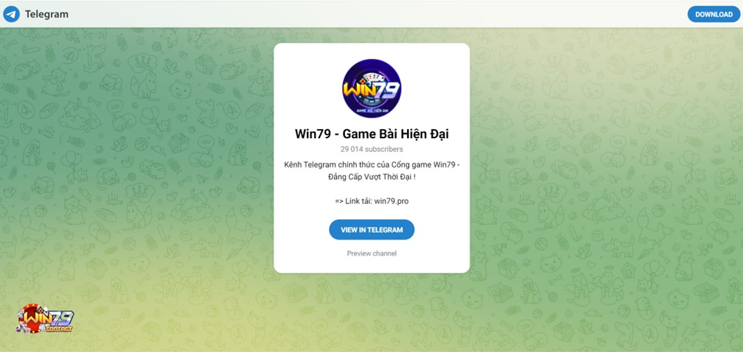 Giao diện fanpage chính thức của cổng game WIN79